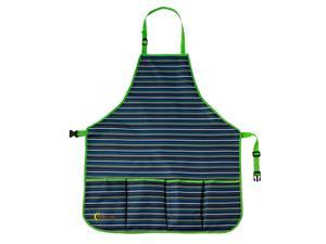 oGrow® High Quality 'Large' Gardener’s Tool Apron With Adjustable Neck And Waist Belts - Blue/White Striped - Large oGrow® High Quality 'Large' Gardener’s Tool Apron With Adjustable Neck And Waist Belts - Blue/White Striped - Large