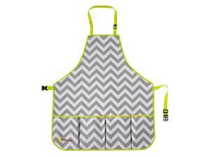 oGrow® High Quality Gardener’s Tool Apron With Adjustable Neck And Waist Belts - Grey/White Chevron - Medium oGrow® High Quality Gardener’s Tool Apron With Adjustable Neck And Waist Belts - Grey/White Chevron - Medium