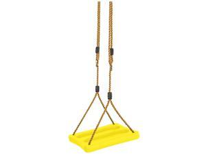 Swingan - One Of A Kind Standing Swing With Adjustable Ropes - Fully Assembled - Yellow Swingan - One Of A Kind Standing Swing With Adjustable Ropes - Fully Assembled - Yellow