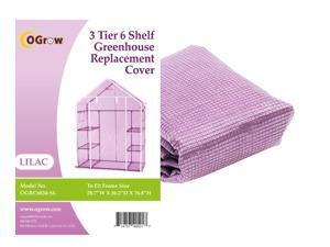 Ogrow® Premium PE Greenhouse Replacement Cover, Lilac - fits Frame Size 29"L x 56"W x 77"H Ogrow® Premium PE Greenhouse Replacement Cover, Lilac - fits Frame Size 29"L x 56"W x 77"H