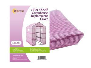 Ogrow® Premium PE Greenhouse Replacement Cover, Lilac - fits Frame Size 74"L x 49"W x 75"H Ogrow® Premium PE Greenhouse Replacement Cover, Lilac - fits Frame Size 74"L x 49"W x 75"H