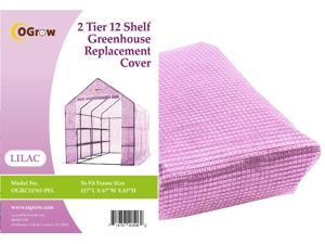 Ogrow® Premium PE Greenhouse Replacement Cover, Lilac - fits Frame Size 117"L x 67"W x 83'"H Ogrow® Premium PE Greenhouse Replacement Cover, Lilac - fits Frame Size 117"L x 67"W x 83'"H