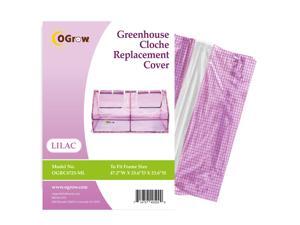 Ogrow® Cloche Premium PE Greenhouse Replacement Cover, Lilac - fits Frame Size 47"L x 24"W x 24"H Ogrow® Cloche Premium PE Greenhouse Replacement Cover, Lilac - fits Frame Size 47"L x 24"W x 24"H