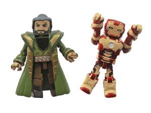 Diamond Select Toys Series 49 Marvel Minimates Iron Man 3: Iron Man Mark 47 and The Mandarin Action Figure