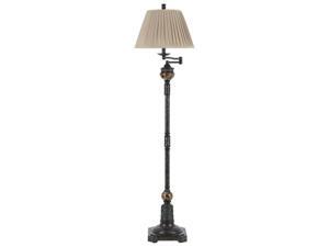 Cal Lighting BO-2299SWFL 150 W 3 Way Aberdeen Metal And Resin Floor Lamp Cal Lighting BO-2299SWFL 150 W 3 Way Aberdeen Metal And Resin Floor Lamp