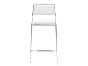 ZUO Dolemite 26" Modern Counter Stool in White (set of 2) ZUO Dolemite 26" Modern Counter Stool in White (set of 2)