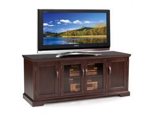 Leick Riley Holliday Bronze Glass 60" TV Stand in Chocolate Cherry Leick Riley Holliday Bronze Glass 60" TV Stand in Chocolate Cherry