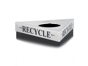 Safco Trifecta "Recycle" Lid in Stainless Steel Safco Trifecta "Recycle" Lid in Stainless Steel