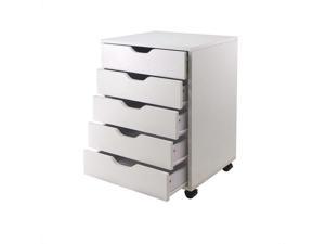 Winsome Trading 10519 Halifax Cabinet for Closet - Office, 5 Drawers, White