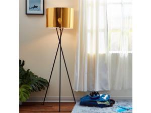 Versanora Cara Tripod Floor Lamp in Gold