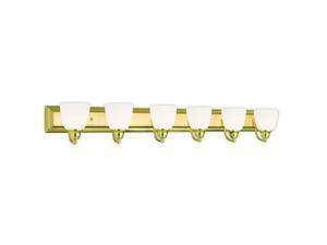 Livex Springfield Bath Light in Polished Brass Livex Springfield Bath Light in Polished Brass