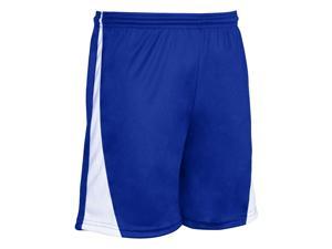 CHAMPRO SS30ARYWL CHAMPRO ADULT SWEEPER SOCCER SHORTS ROYAL WHITE LARGE