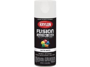 Krylon Fusion All-In-One Matte Spray Paint & Primer, White K02764007 Krylon Fusion All-In-One Matte Spray Paint & Primer, White K02764007