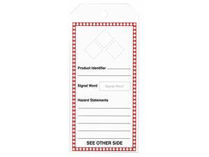Accuform GHS Tags, Product Identifier Cardstock Includes Labels THS401CTM Accuform GHS Tags, Product Identifier Cardstock Includes Labels THS401CTM