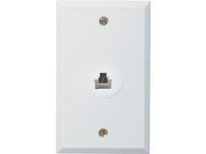 RCA White Flush Mount Plastic Ethernet Wall Jack TPH552R RCA White Flush Mount Plastic Ethernet Wall Jack TPH552R