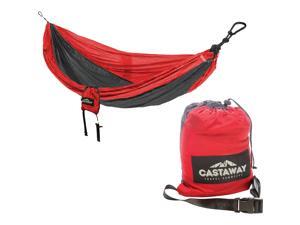 Castaway All-In-One Nylon Red Travel Hammock PA-8101MP6 Castaway All-In-One Nylon Red Travel Hammock PA-8101MP6