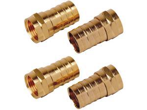 RCA Heavy Duty Coaxial F-Connector (4-Pack) VH1454R RCA Heavy Duty Coaxial F-Connector (4-Pack) VH1454R