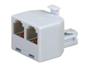 RCA White 2-Line Phone Splitter TP257WHR RCA White 2-Line Phone Splitter TP257WHR