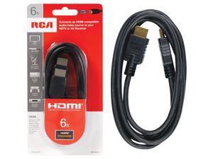 RCA VH6HHR 6 ft. High-Speed Hdmi Cable With Ethernet