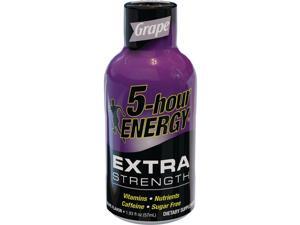5 Hour Energy 1.93 Oz. Extra-Strength Grape Flavor Energy Drink Pack of 12 5 Hour Energy 1.93 Oz. Extra-Strength Grape Flavor Energy Drink Pack of 12