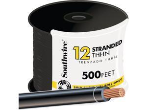 Southwire 22964158 THHN Wire-500' 12STR BLK THHN WIRE Southwire 22964158 THHN Wire-500' 12STR BLK THHN WIRE