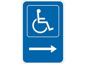 Lyle ADA Handicapped Parking Sign,18" x 12" T1-1130-DG_12x18 Lyle ADA Handicapped Parking Sign,18" x 12" T1-1130-DG_12x18