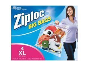 Ziploc Big Bag 10 Gallon XL Storage Bags, (4-Count) 71595