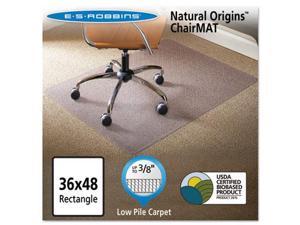 ES Robbins Natural Origins Chair Mat For Carpet 36 x 48 Clear 141028