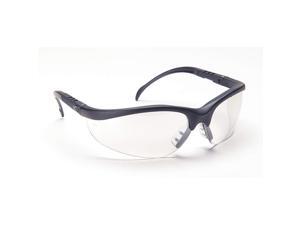 Mcr Safety Safety Glasses Indoor/Outdoor Matte Black Frame Clear KD119 Mcr Safety Safety Glasses Indoor/Outdoor Matte Black Frame Clear KD119
