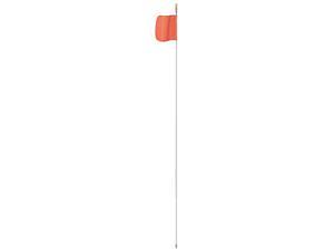 Warning Whip, 6 ft., Includes Flag FS6XL-QD-O Warning Whip, 6 ft., Includes Flag FS6XL-QD-O