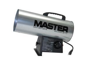 MASTER MH-40-GFA Forced Air Heater, Liquid Propane, 40,000 BtuH, 300 cfm, 7 MASTER MH-40-GFA Forced Air Heater, Liquid Propane, 40,000 BtuH, 300 cfm, 7