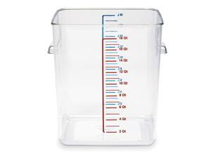 Rubbermaid FG630800CLR Square Food Storage Container 8 Qt - Clear