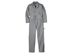 Long Sleeve Coveralls, Cotton, Gray, M Long Sleeve Coveralls, Cotton, Gray, M