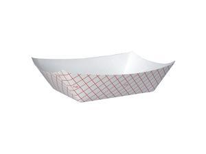 5-13/16" Disposable Food Tray, Red and White ,Dixie, RP3008 5-13/16" Disposable Food Tray, Red and White ,Dixie, RP3008