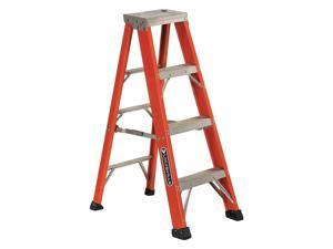 Louisville FS4004 4 ft. Type II 225 lbs. Load Capacity Fiberglass Step Ladder