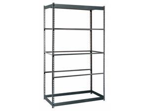EDSAL RS1503 Boltless Shelving Unit, 12"D x 48"W x 84"H, 5 Shelves, Steel EDSAL RS1503 Boltless Shelving Unit, 12"D x 48"W x 84"H, 5 Shelves, Steel