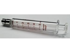 AIR-TITE 7.140-33 Glass Syringe,Metal Luer Lock,5 mL AIR-TITE 7.140-33 Glass Syringe,Metal Luer Lock,5 mL