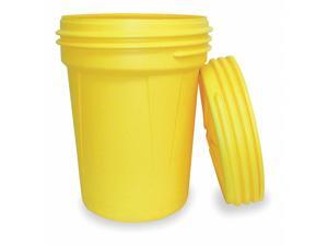 EAGLE 1600SL Open Head Salvage Drum, Polyethylene, 30 gal, Unlined, Yellow EAGLE 1600SL Open Head Salvage Drum, Polyethylene, 30 gal, Unlined, Yellow