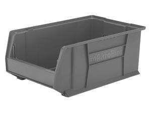 AKRO-MILS 30281GREY Gray Super Size Bin, 20"L x 12-3/8"W x 8"H AKRO-MILS 30281GREY Gray Super Size Bin, 20"L x 12-3/8"W x 8"H