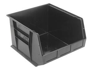 QUANTUM STORAGE SYSTEMS QUS270BK Black Hang and Stack Bin, 18"L x 16-1/2"W x QUANTUM STORAGE SYSTEMS QUS270BK Black Hang and Stack Bin, 18"L x 16-1/2"W x
