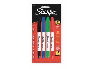 SHARPIE 32174PP Permanent Marker Set, Fine/Ultra Fine Tip Assorted PK4