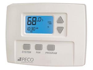 PECO TA180-001 Fan Coil Thermostat,Digital,Programmable PECO TA180-001 Fan Coil Thermostat,Digital,Programmable