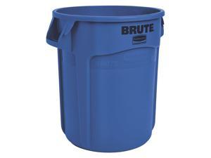 RUBBERMAID 1779699 10 gal. Plastic Round Trash Can, Blue