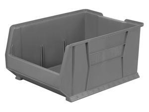 AKRO-MILS 30289GREY Gray Super Size Bin, 23-7/8"L x 18-1/4"W x 12"H AKRO-MILS 30289GREY Gray Super Size Bin, 23-7/8"L x 18-1/4"W x 12"H