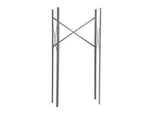 EDSAL CPK75GY Shelving Post Kit,Gray,75 In. H EDSAL CPK75GY Shelving Post Kit,Gray,75 In. H