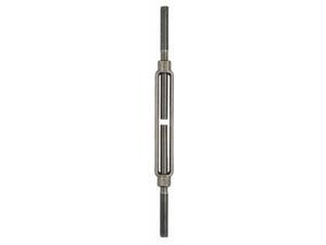 CHICAGO HARDWARE 04123 2 Turnbuckle,Stub End,1/2 x 6 In CHICAGO HARDWARE 04123 2 Turnbuckle,Stub End,1/2 x 6 In