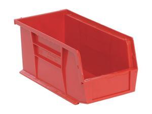QUANTUM STORAGE SYSTEMS QUS230RD Red Hang and Stack Bin, 10-7/8"L x 5-1/2"W x QUANTUM STORAGE SYSTEMS QUS230RD Red Hang and Stack Bin, 10-7/8"L x 5-1/2"W x