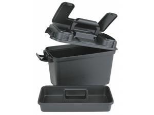 FLAMBEAU T1408B 15-1/8W Plastic, Black Portable Tool Box, Matte, 10"H FLAMBEAU T1408B 15-1/8W Plastic, Black Portable Tool Box, Matte, 10"H