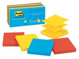 Post-it Pop-up Sticky Notes, 3x3 In., Jaipur, PK12 3" x 3" Jaipur R330-12AU Post-it Pop-up Sticky Notes, 3x3 In., Jaipur, PK12 3" x 3" Jaipur R330-12AU
