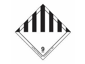 LabelMaster HML9 Hazmat Self-Adhesive Shipping Label, 5 X 4 1/2, Hazard Class 9, 500/Roll LabelMaster HML9 Hazmat Self-Adhesive Shipping Label, 5 X 4 1/2, Hazard Class 9, 500/Roll